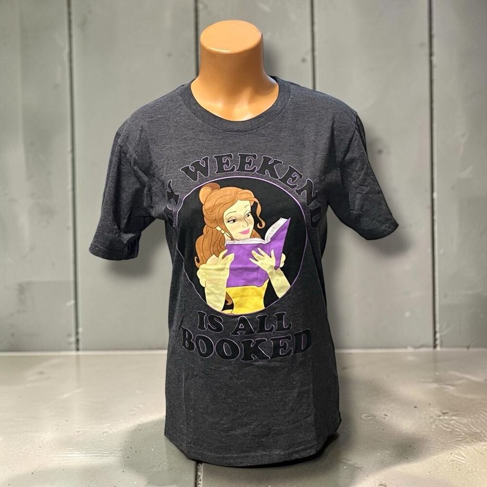 👓 Disney Belle My Weekend Is All Booked Graphic T-Shirt Women’s Small